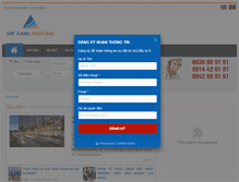 Tablet Screenshot of datxanhmienbac.vn
